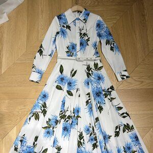 Emilia Wickstead's latest collared long-sleeved dress